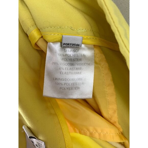 Tanya Taylor Womens Yellow Tailored Pants Size 6 - Picture 7 of 8